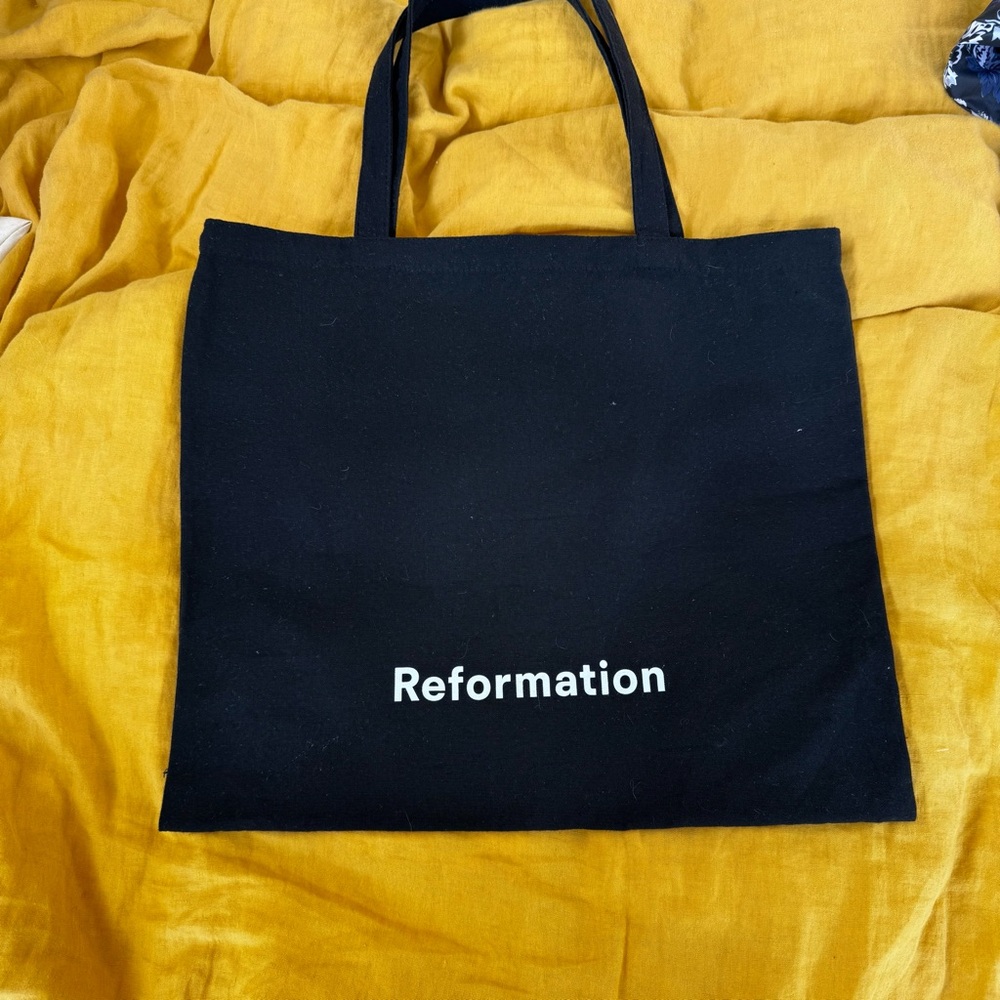 Reformation Black Tote Bag large